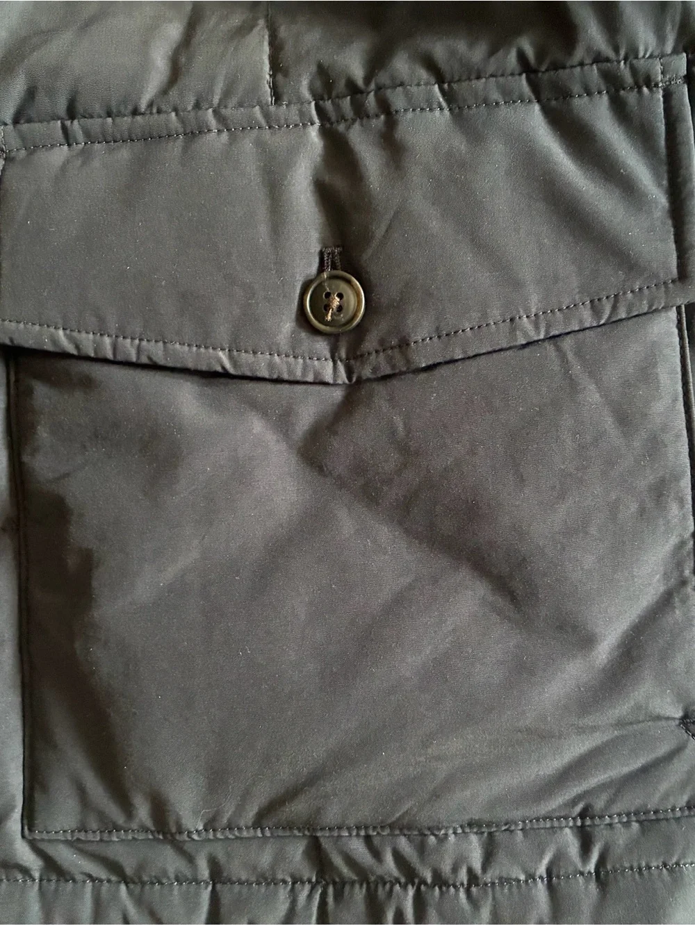 J. Crew Black Quilted Zip-Front Puffer Jacket